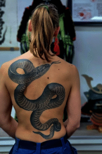 Snake tattoo by Emil Klein tattoo Groningen